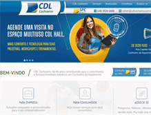 Tablet Screenshot of cdlcachoeiro.com.br